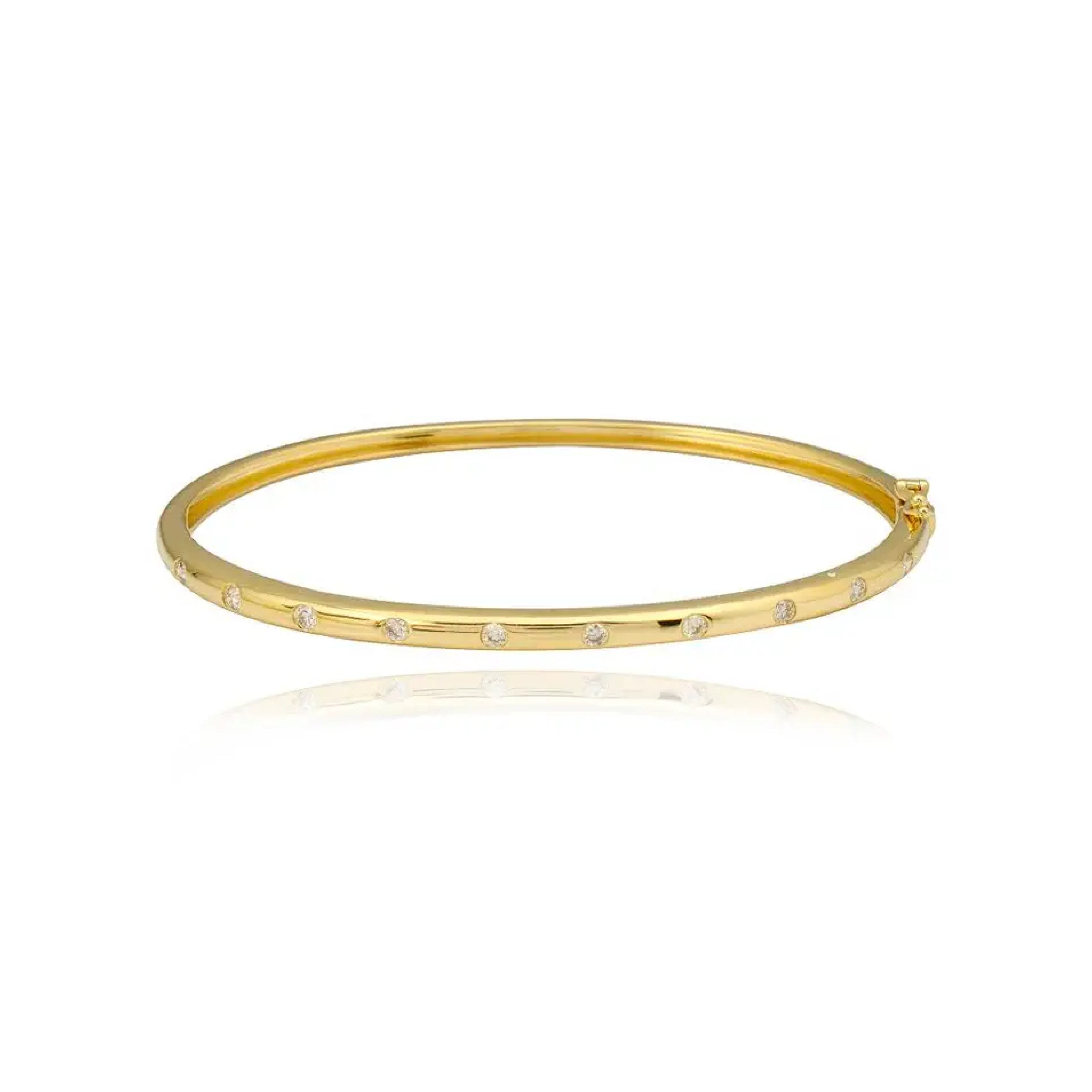 Inlay Diamond Bangle