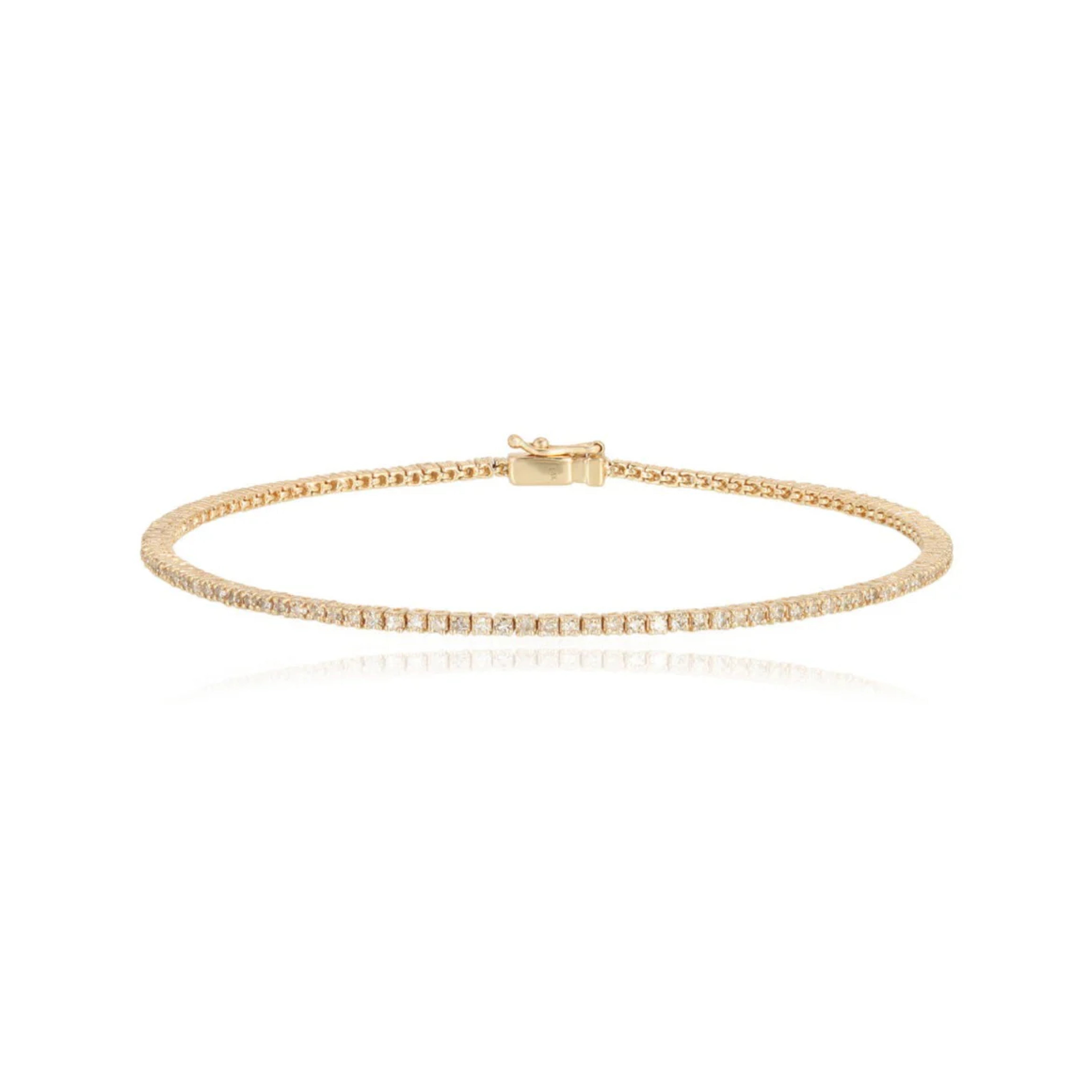 Thin Classic Diamond Tennis Bracelet
