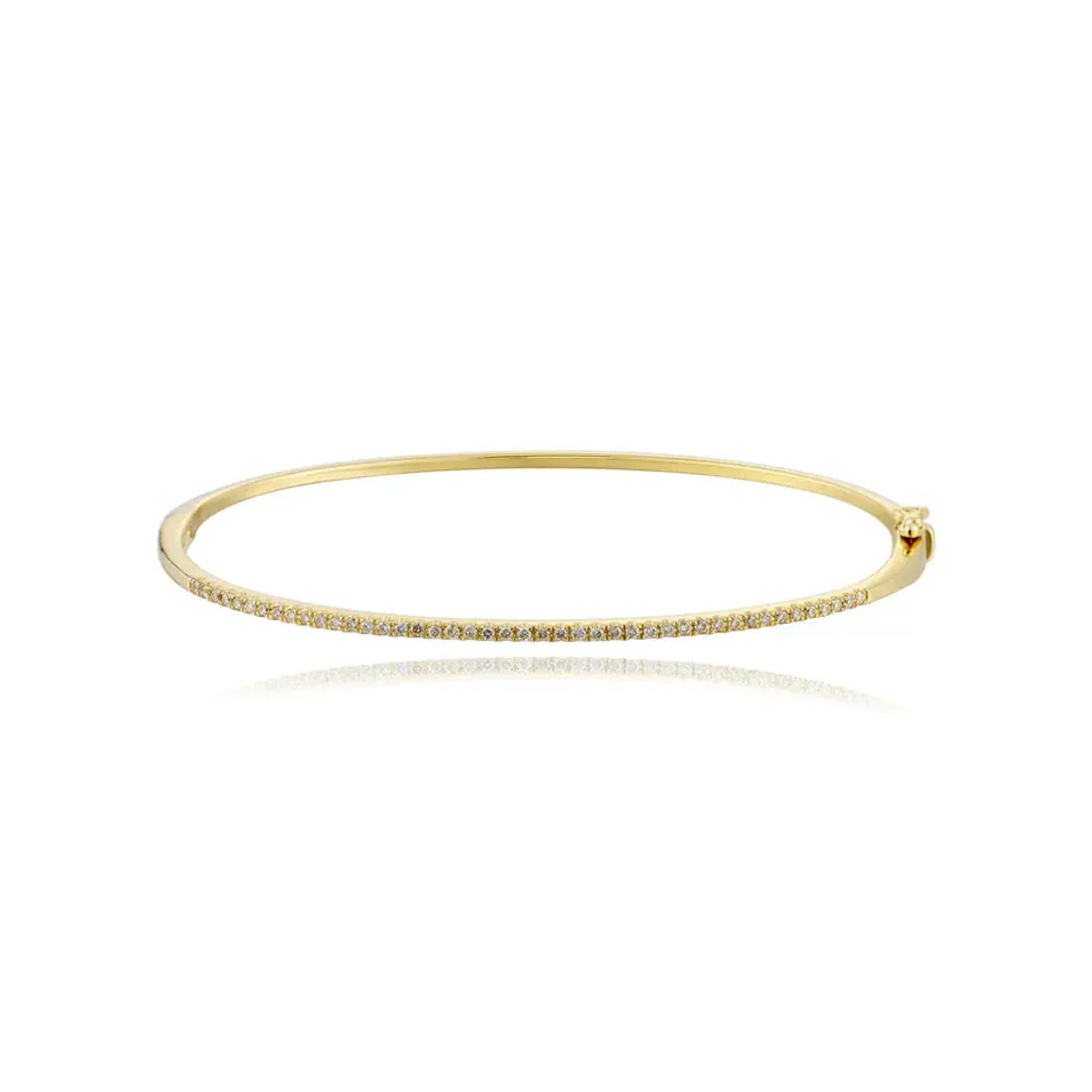 Thin Pave Bangle