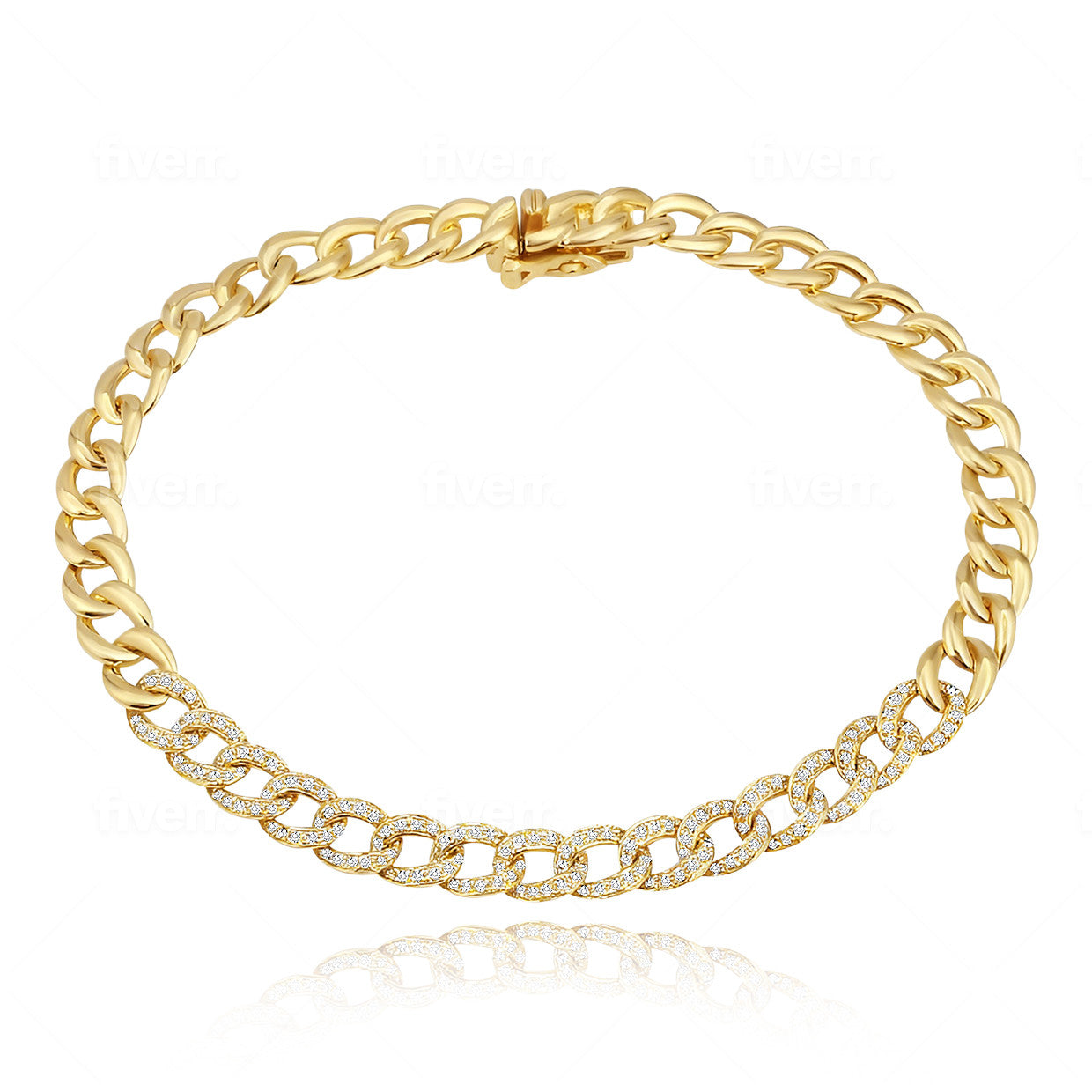 Diamond Cuban Chain Bracelet