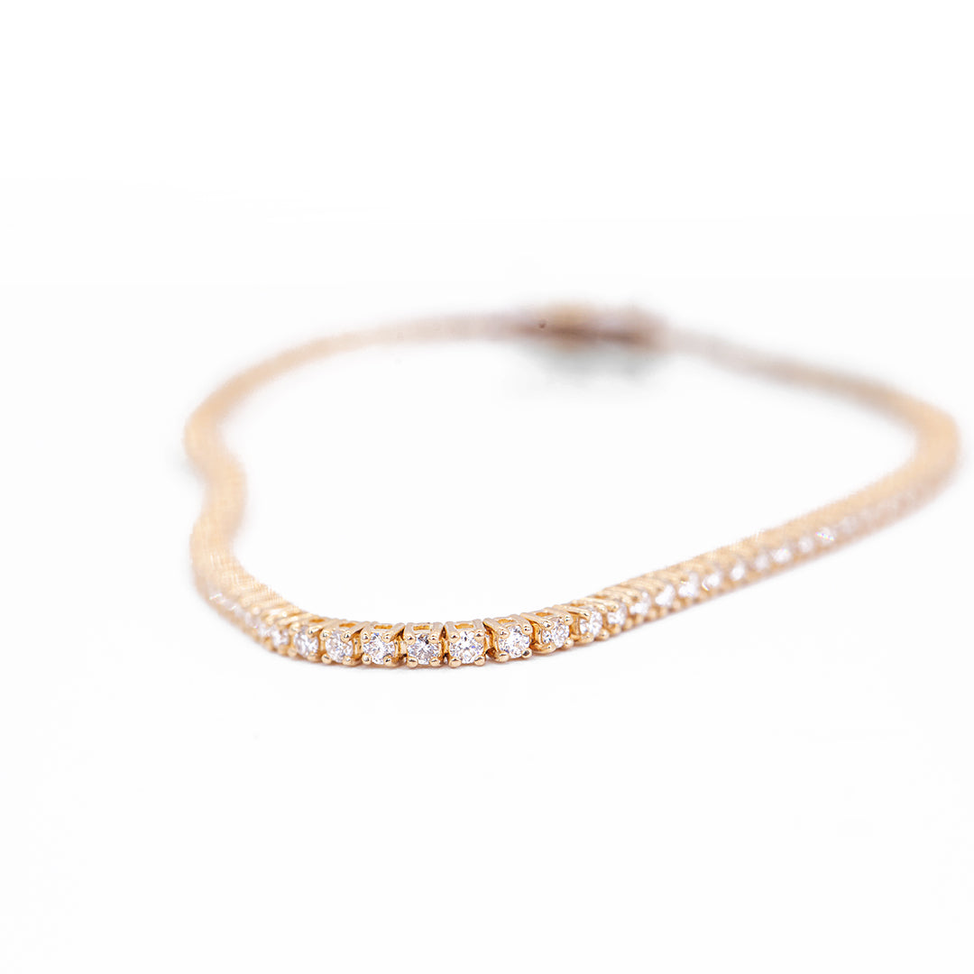 Lab Diamond Tennis Bracelet - 4CT