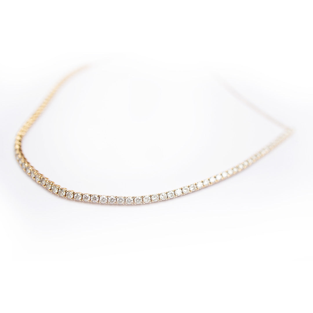 Lab Diamond Tennis Necklace 5CT