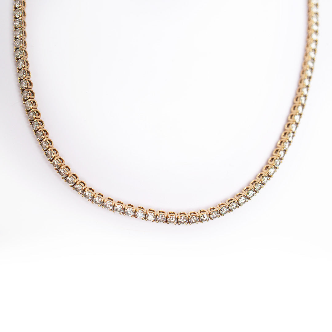 Lab Diamond Tennis Necklace 5CT