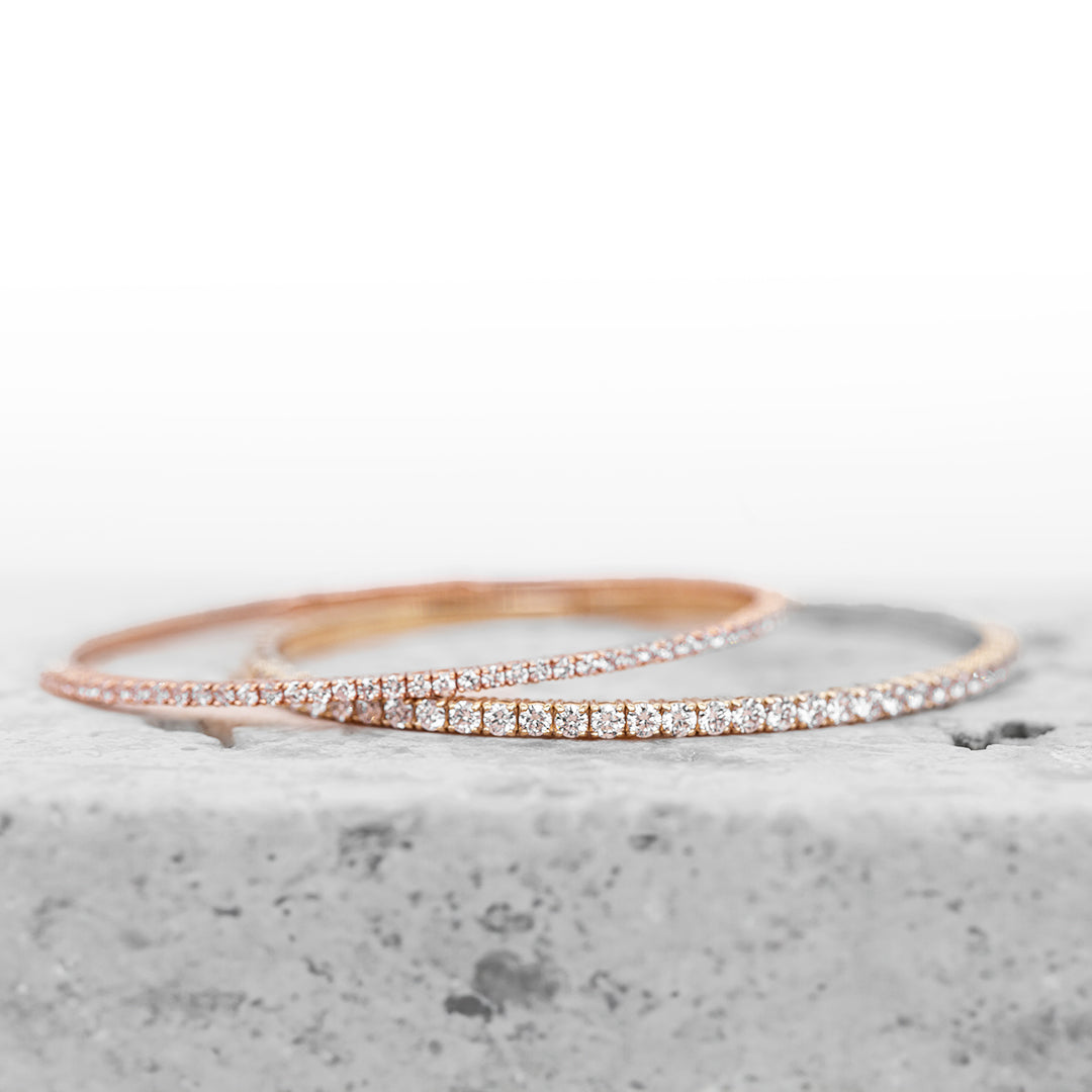 Flexible Diamond Tennis Bangle