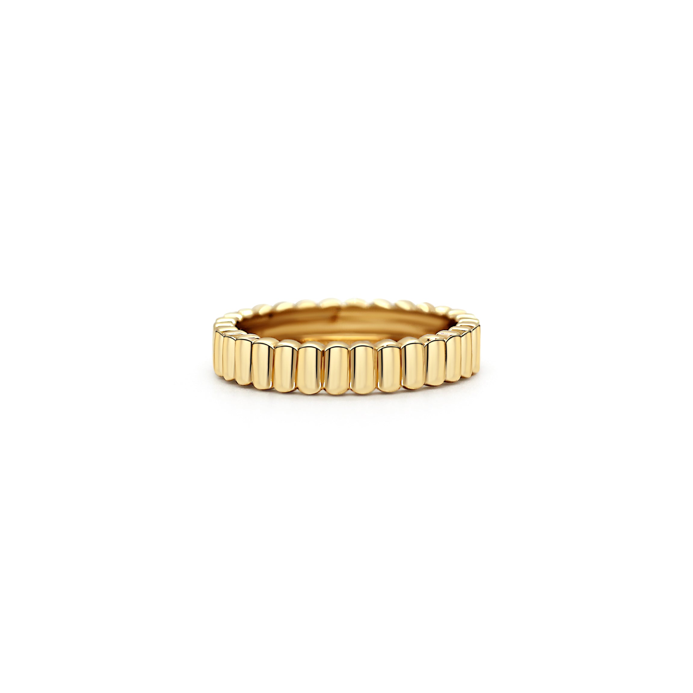 Fluted Yellow Gold Ring