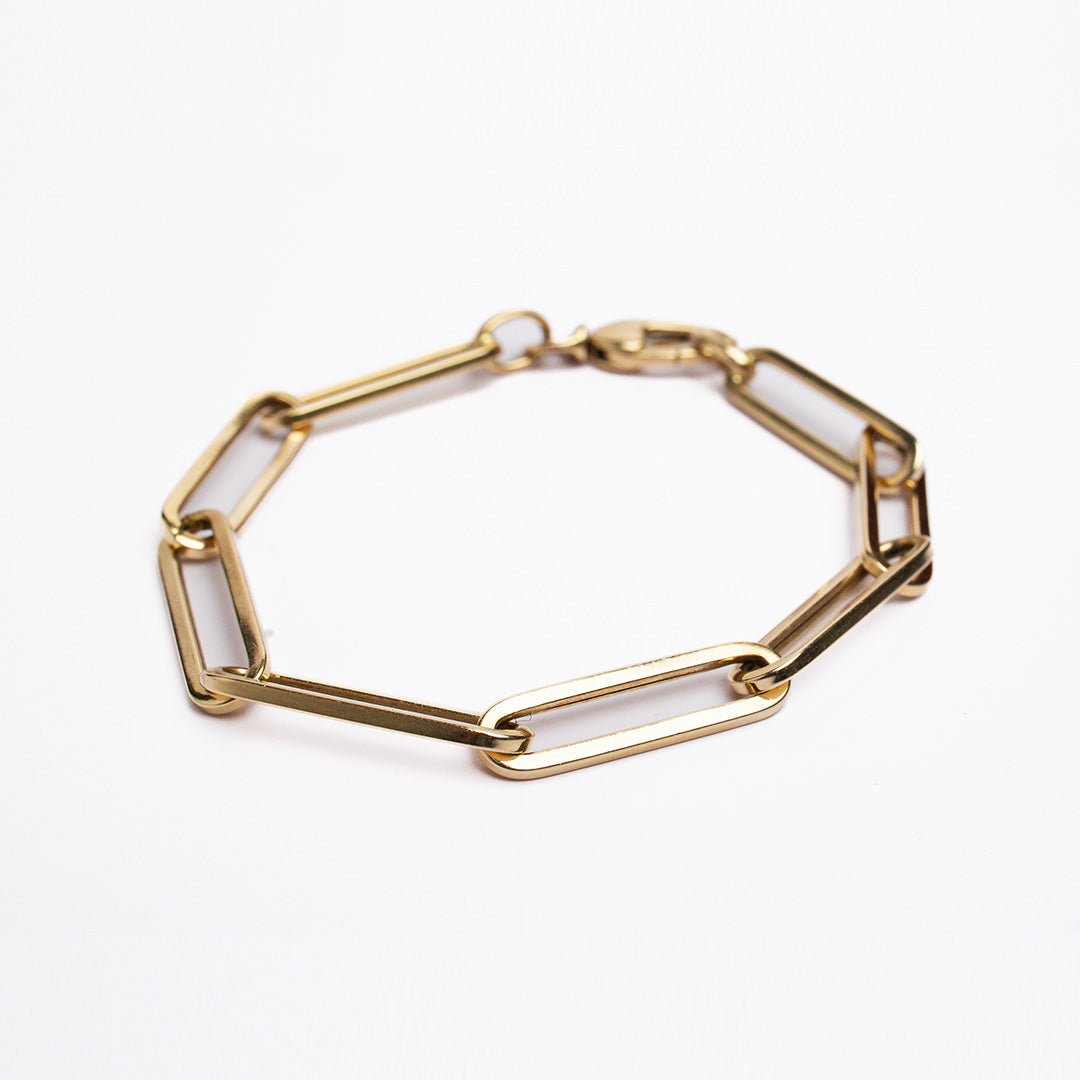 Elongated Paperclip Bracelet
