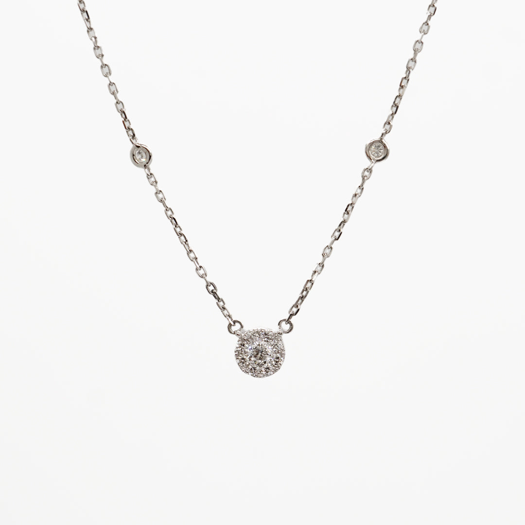 Illusion Stud Station Necklace