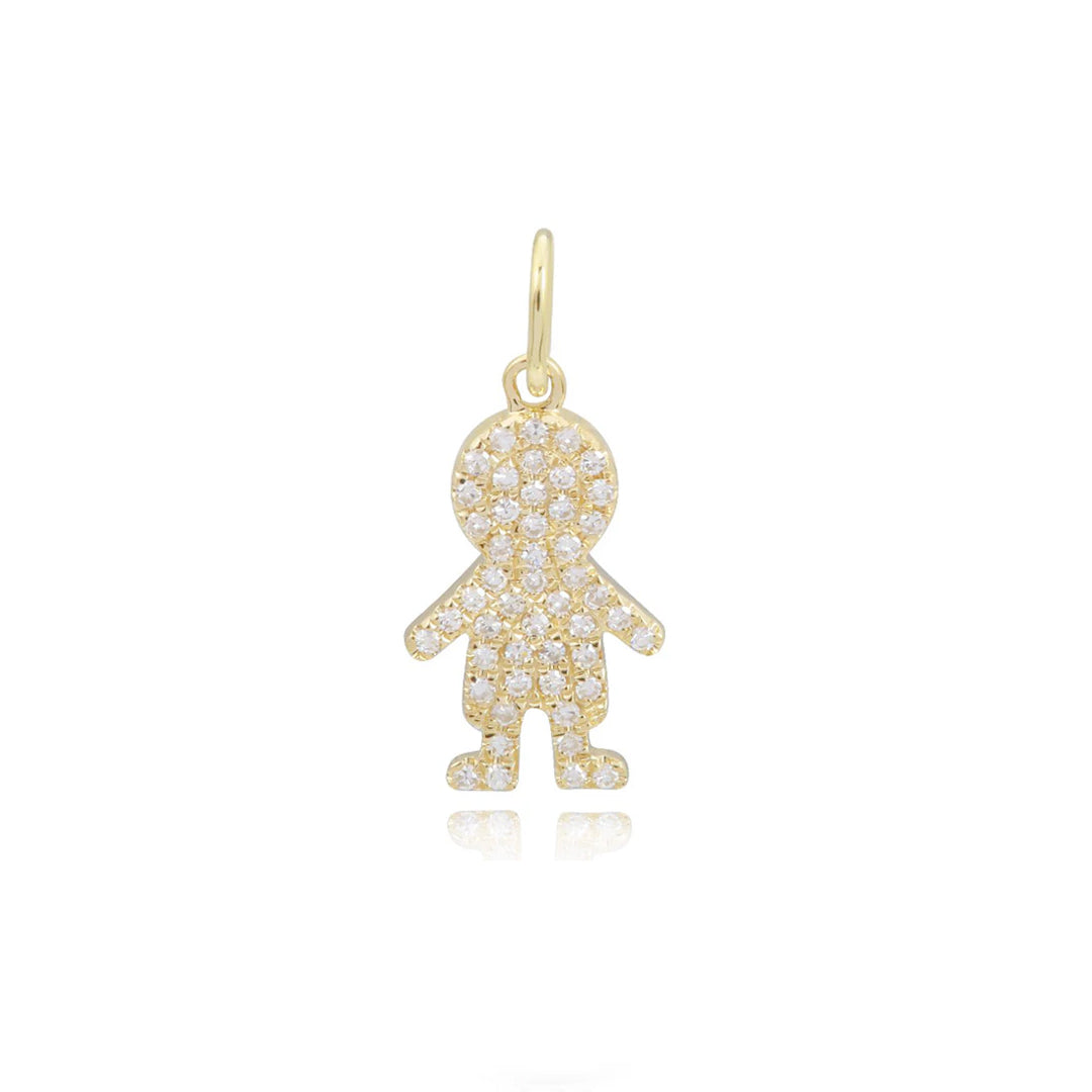 Diamond Boy Pave Charm