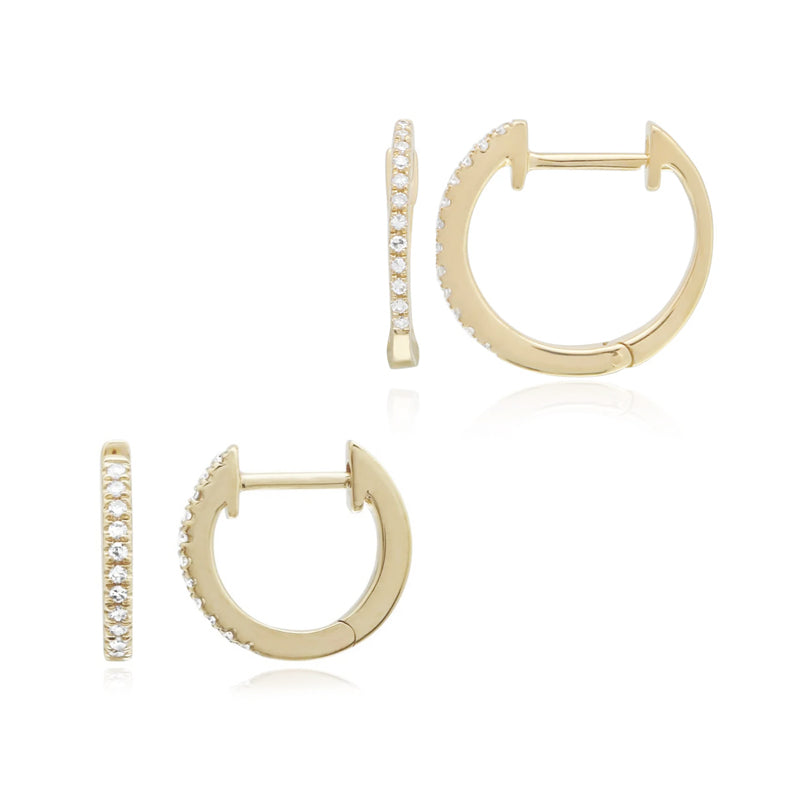 Mommy & Me Diamond Huggie Set