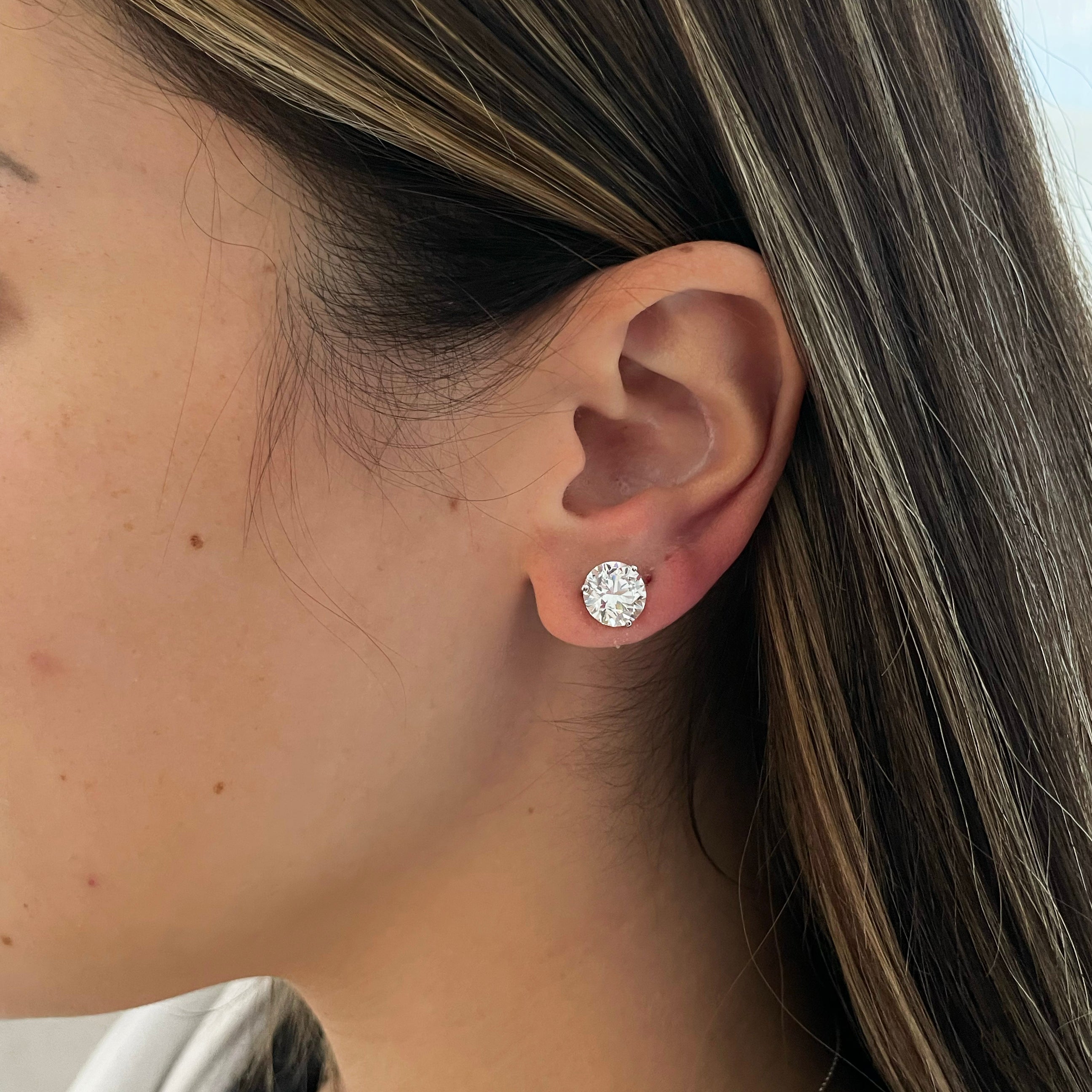 Lab Diamond Studs - 3CTW (Pair)