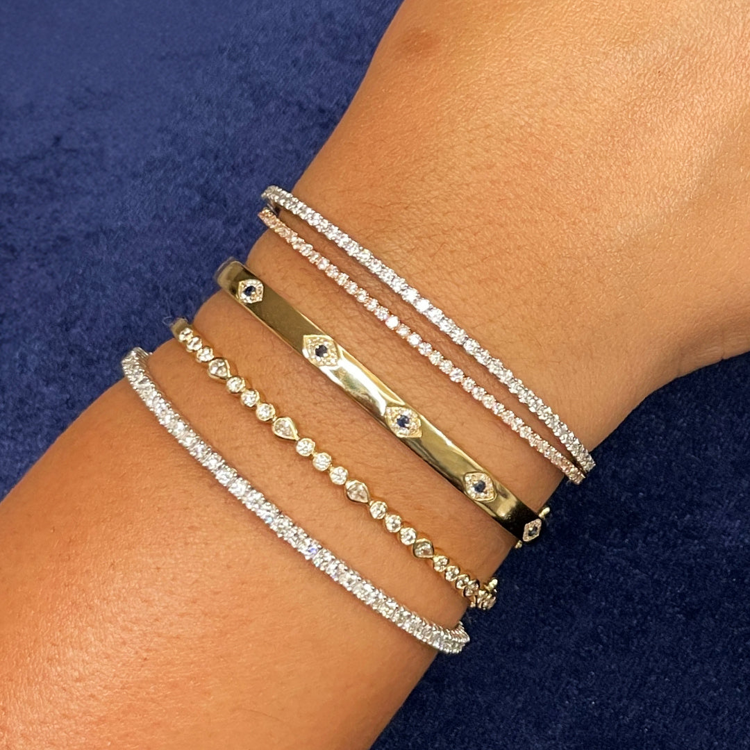 Flexible Diamond Tennis Bangle