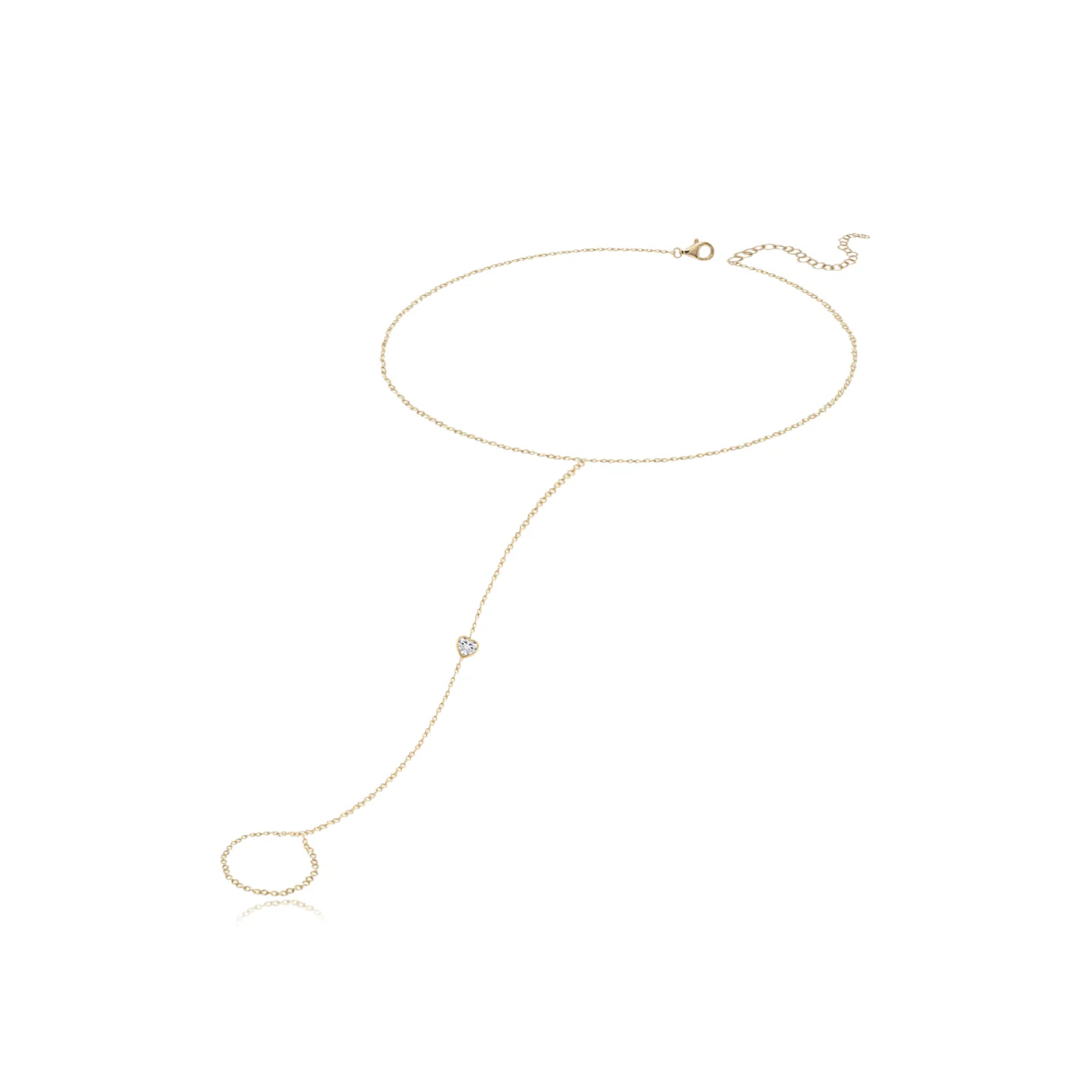 Bezel Diamond Hand Chain