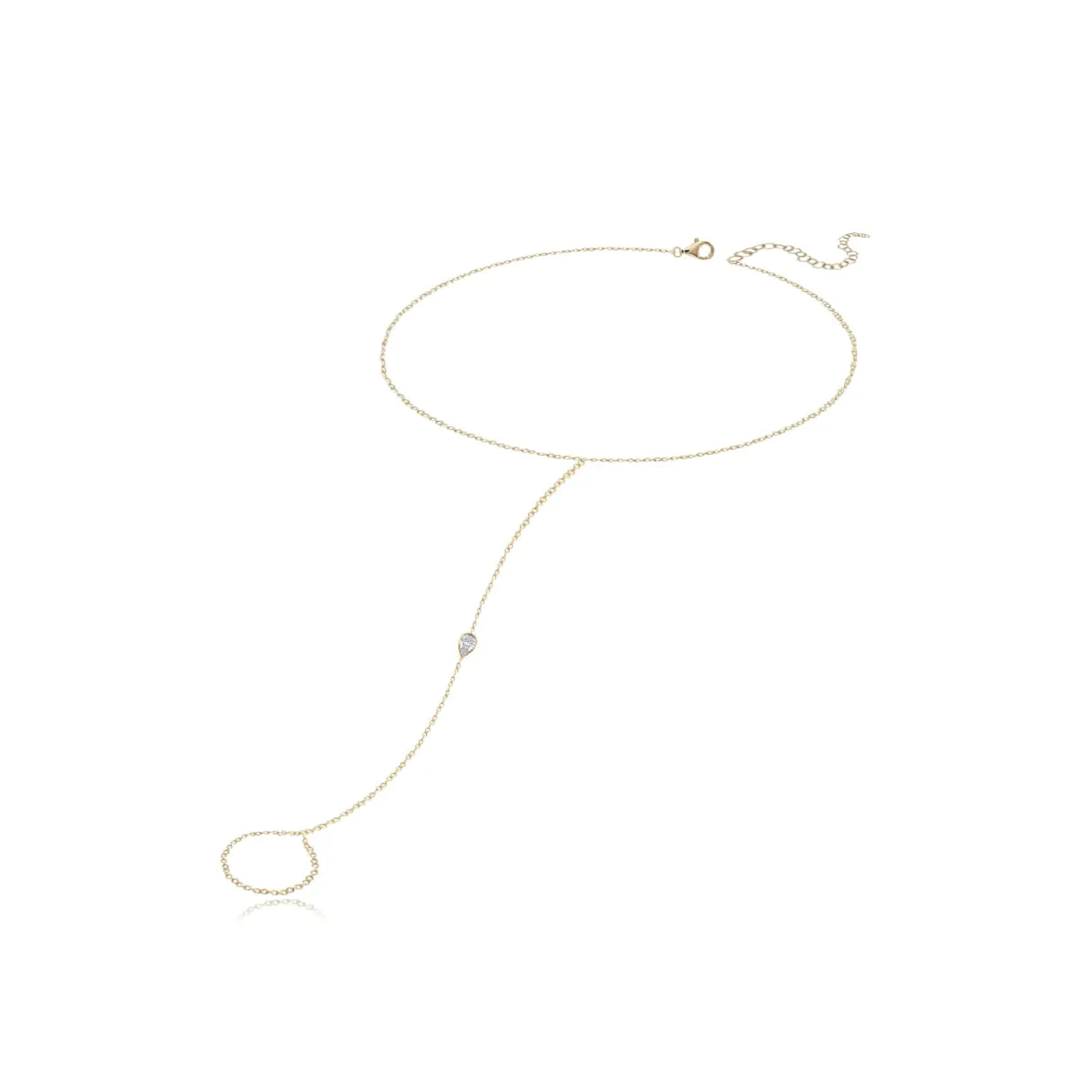 Bezel Diamond Hand Chain