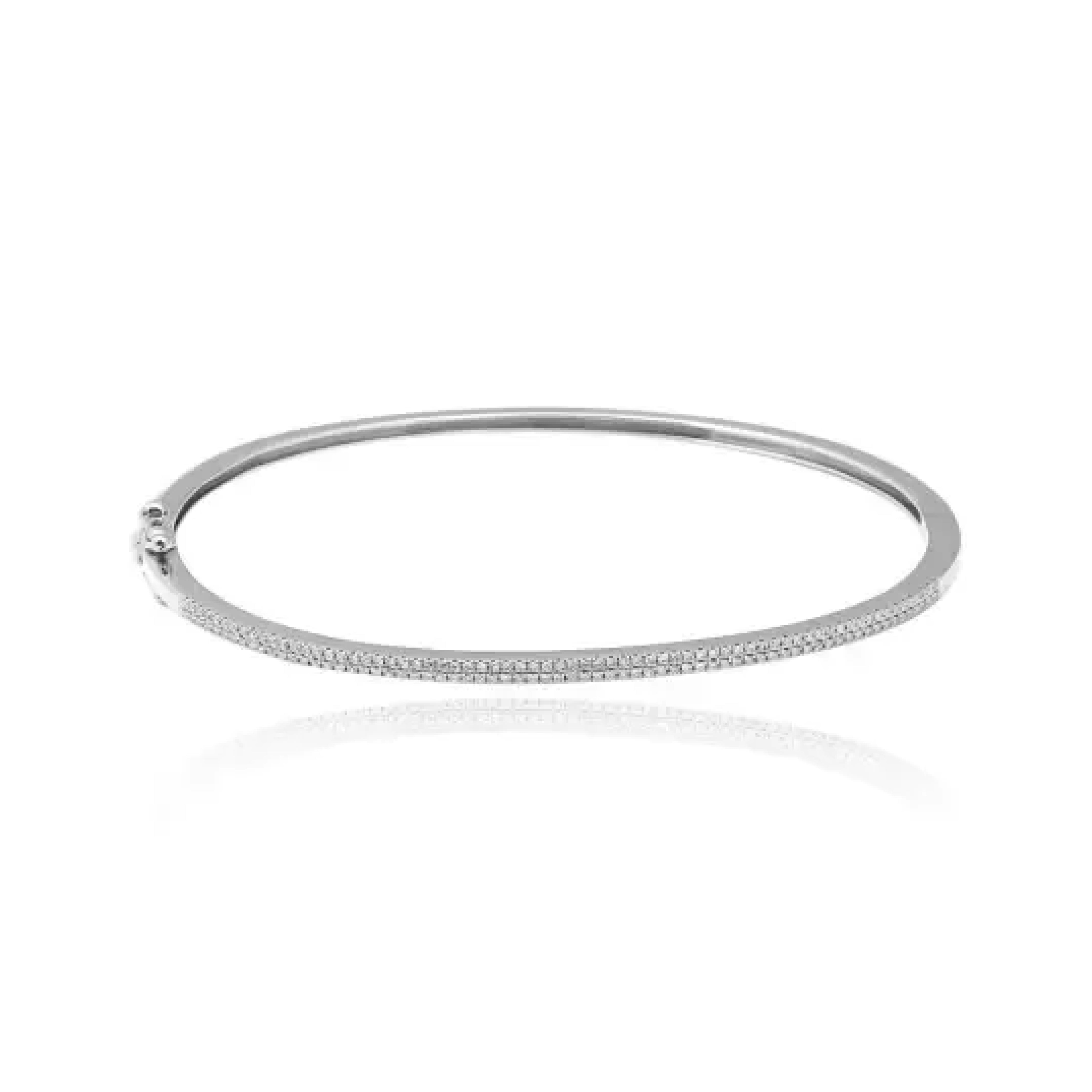 Two Line Pave Bangle