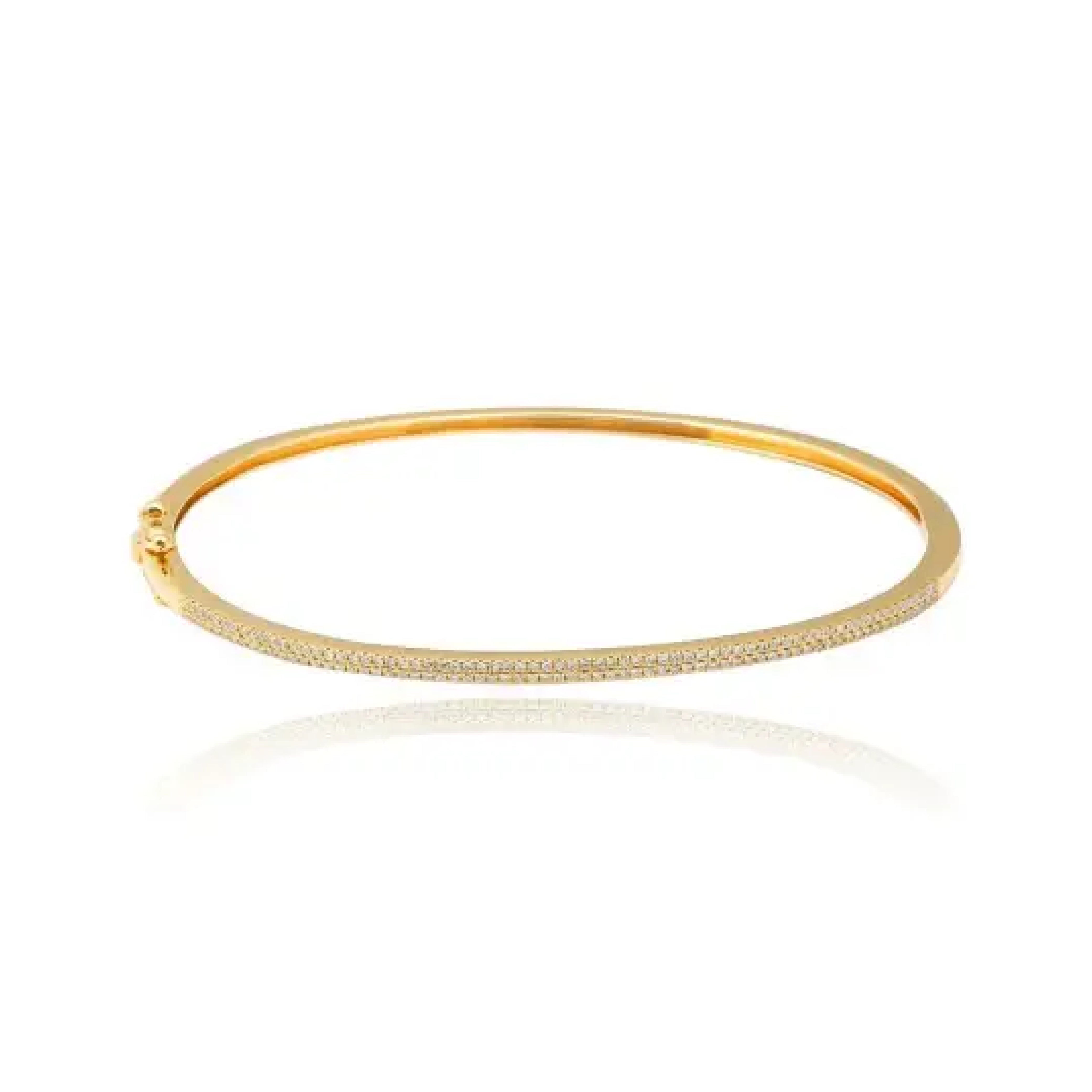 Two Line Pave Bangle
