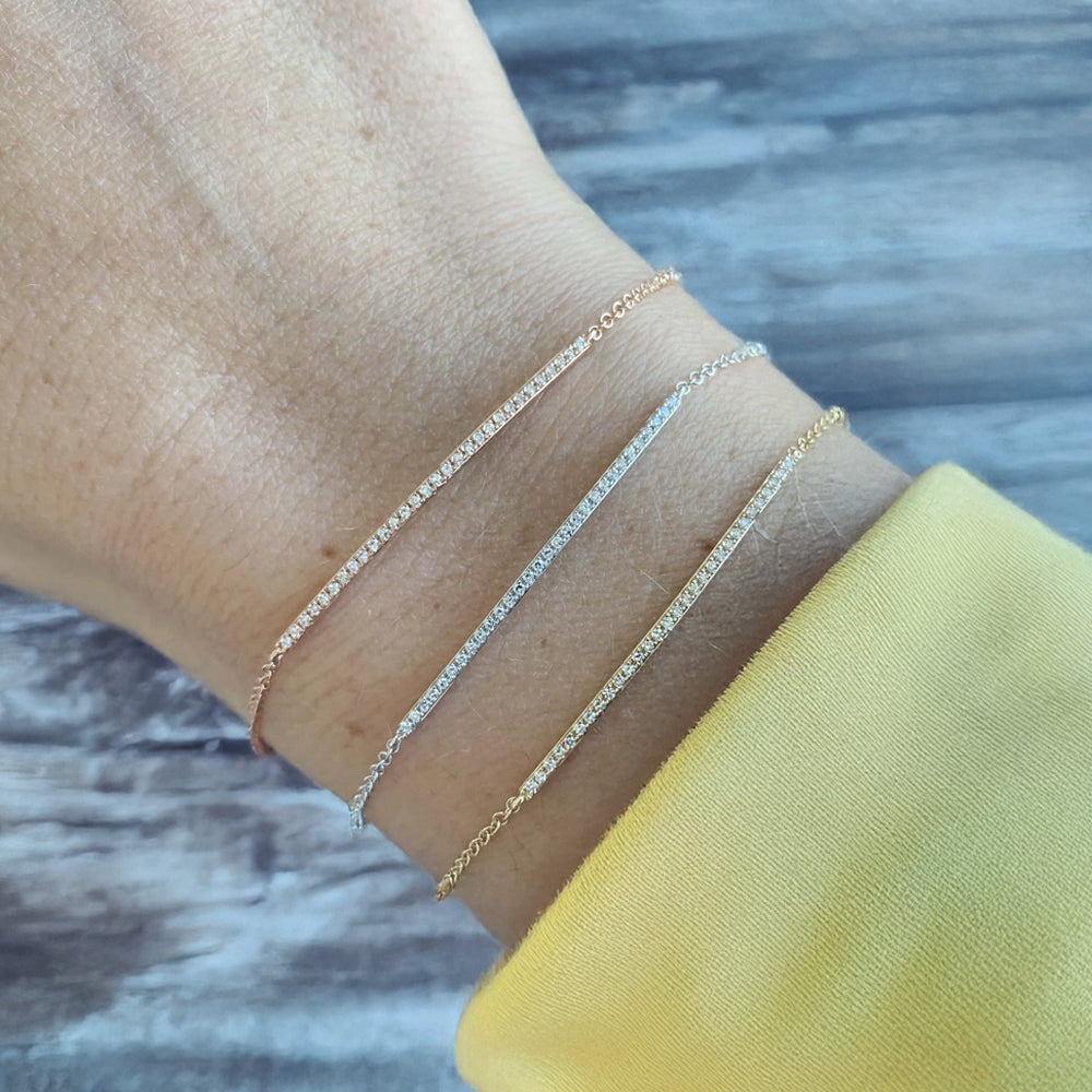 Diamond Bar Bracelet