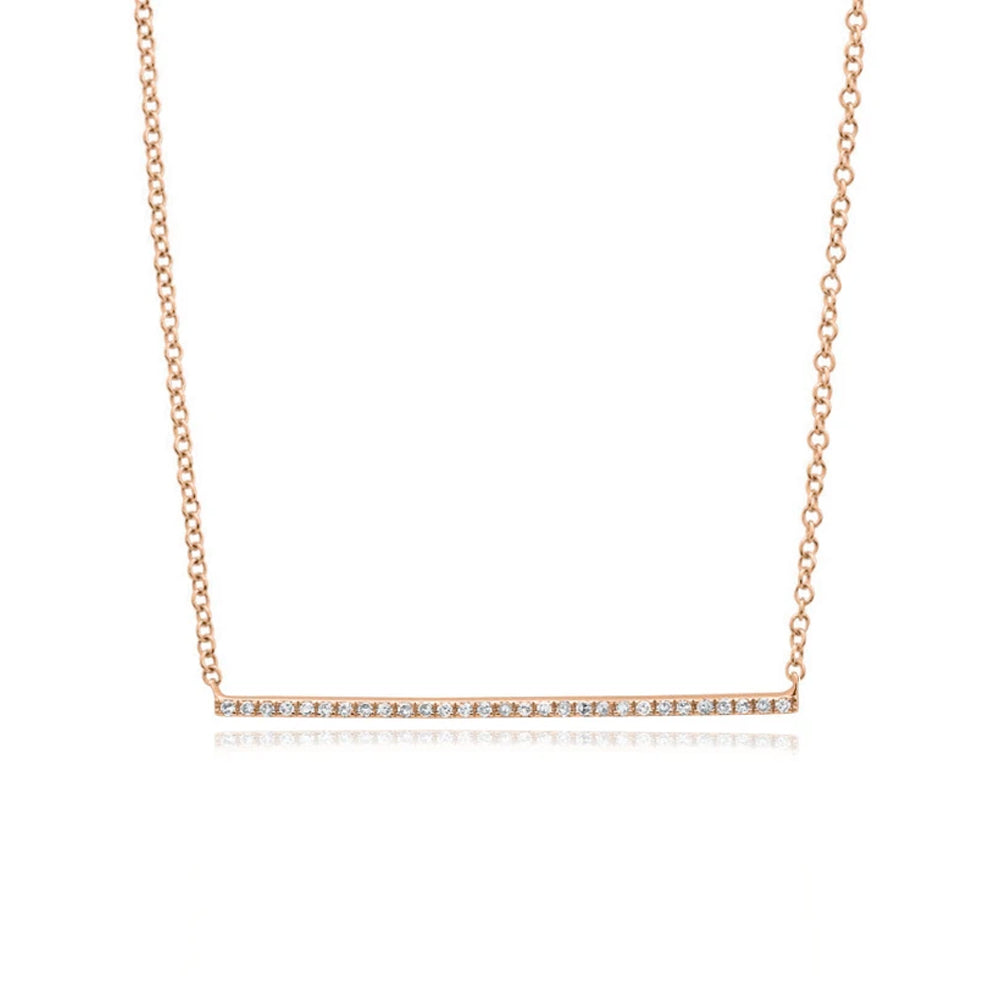 Diamond Bar Necklace