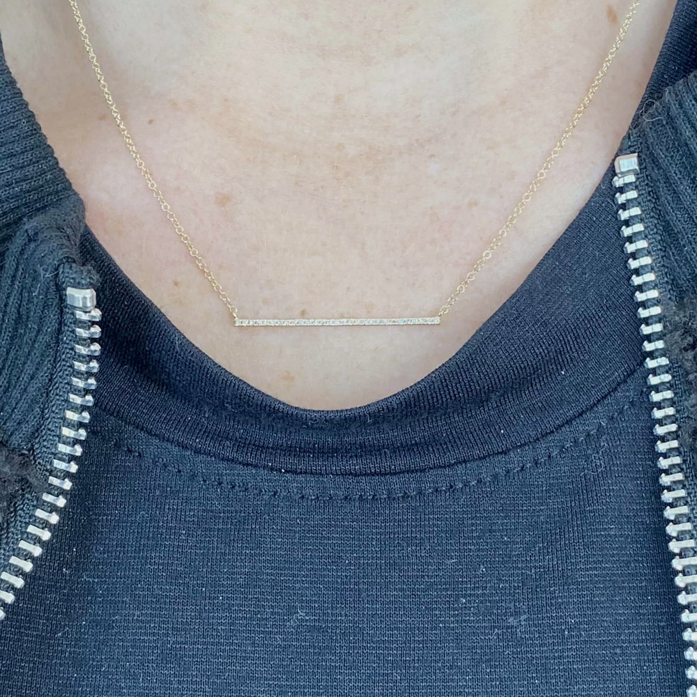 Diamond Bar Necklace