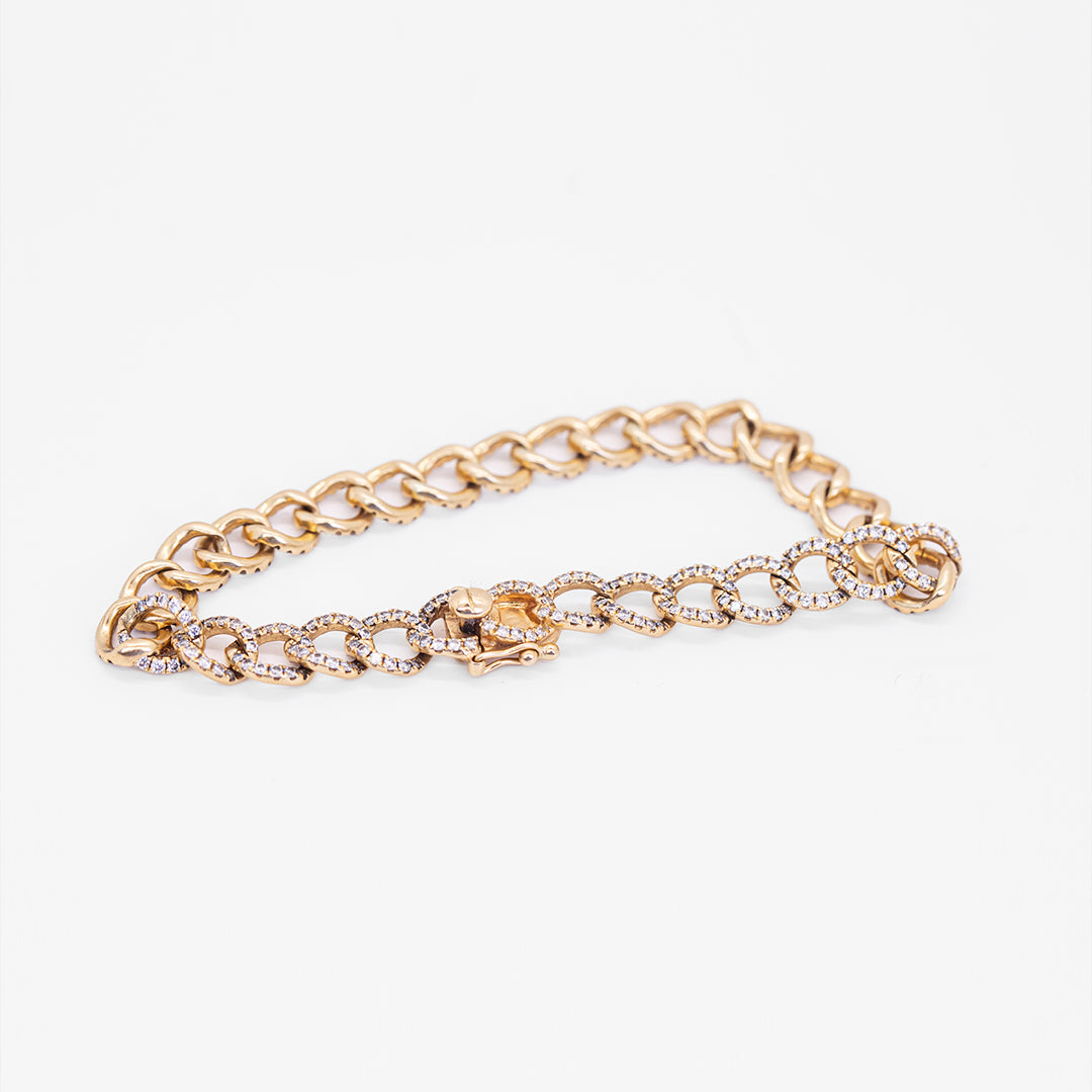 Diamond Cuban Link Tennis Bracelet