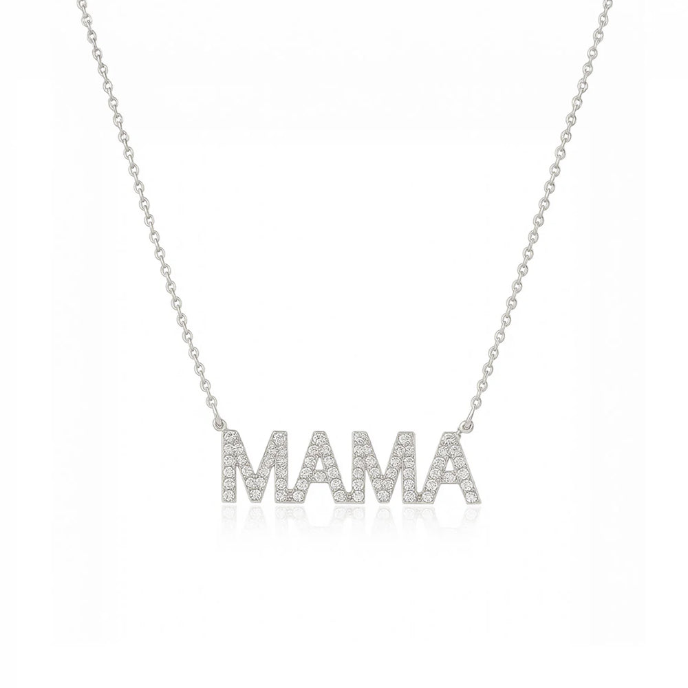 Mommy & Me Mama Necklace and Initial Pendant Set