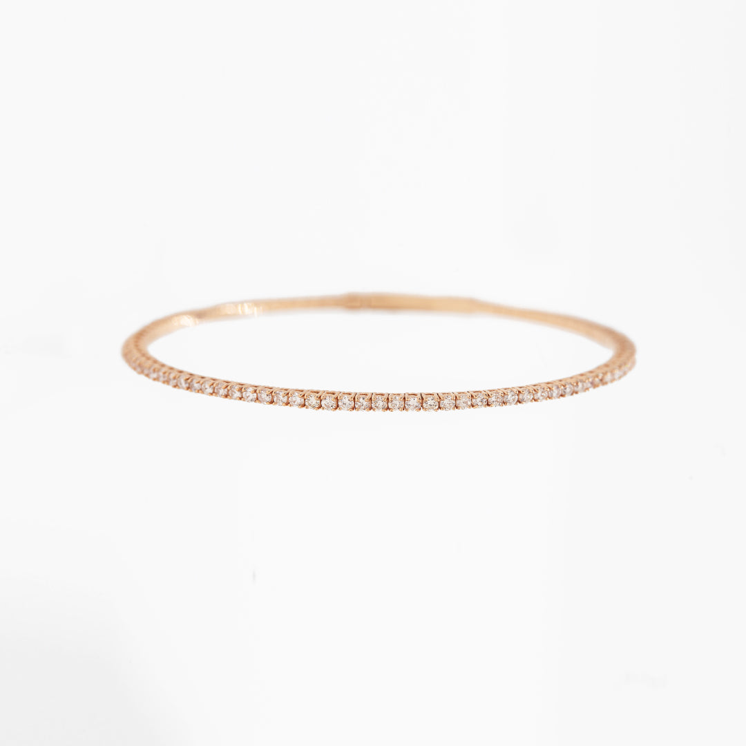 Flexible Diamond Tennis Bangle
