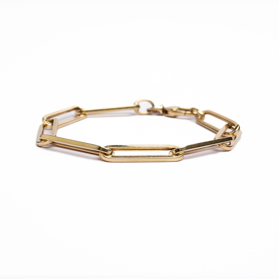 Elongated Paperclip Bracelet