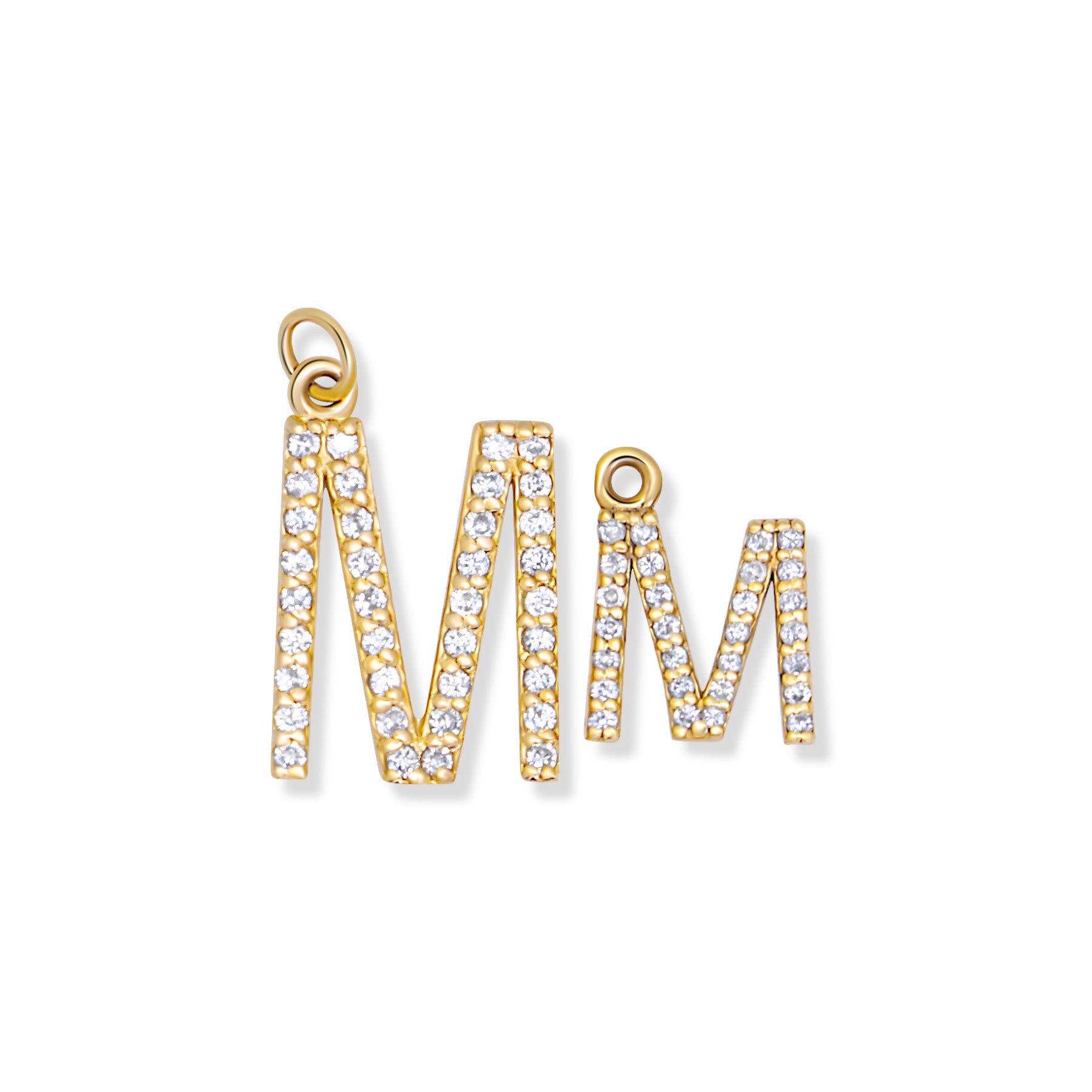Diamond Initial Pendant with Chain (Large)