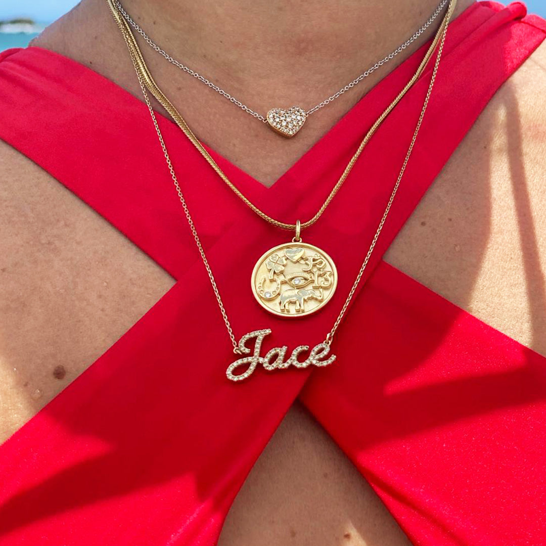 Gold Lucky Charm Pendant