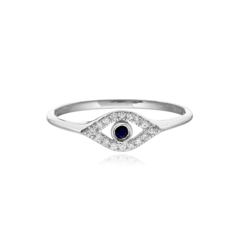 Mini Cutout Evil Eye Ring