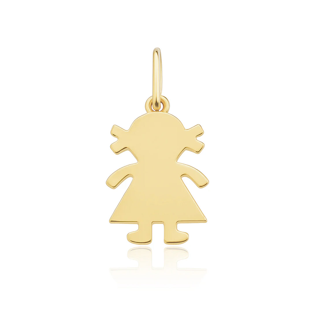 Mini Gold Girl Charm