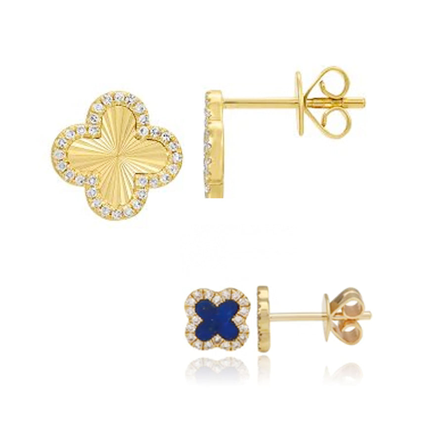 Mommy and Me Clover Earrings Set