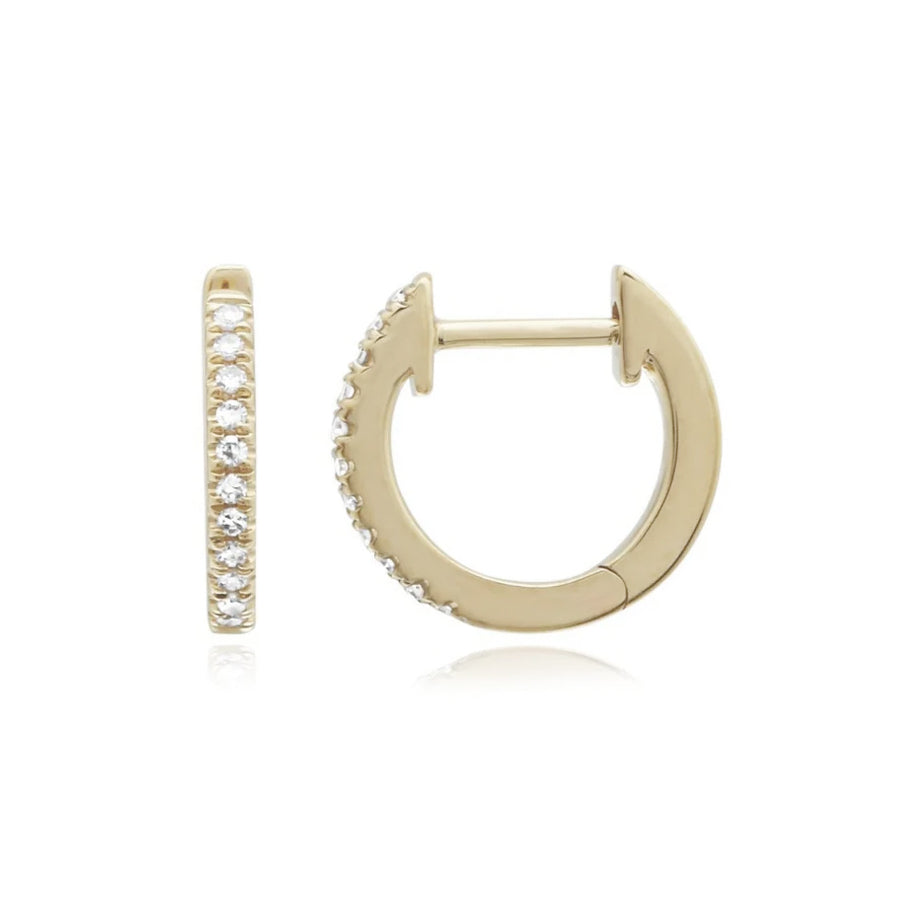 Mommy & Me Diamond Huggie Set