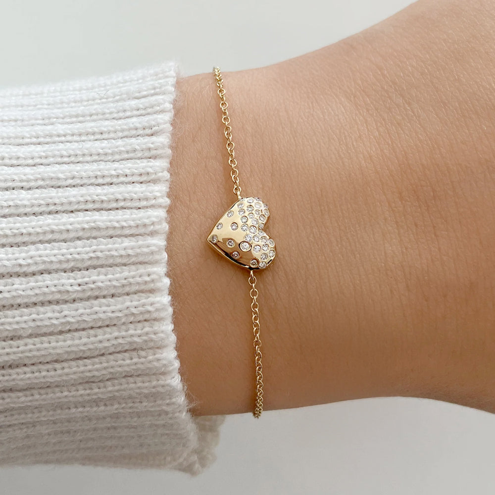 Mommy & Me Dripping Scattered Hearts Bracelet Set