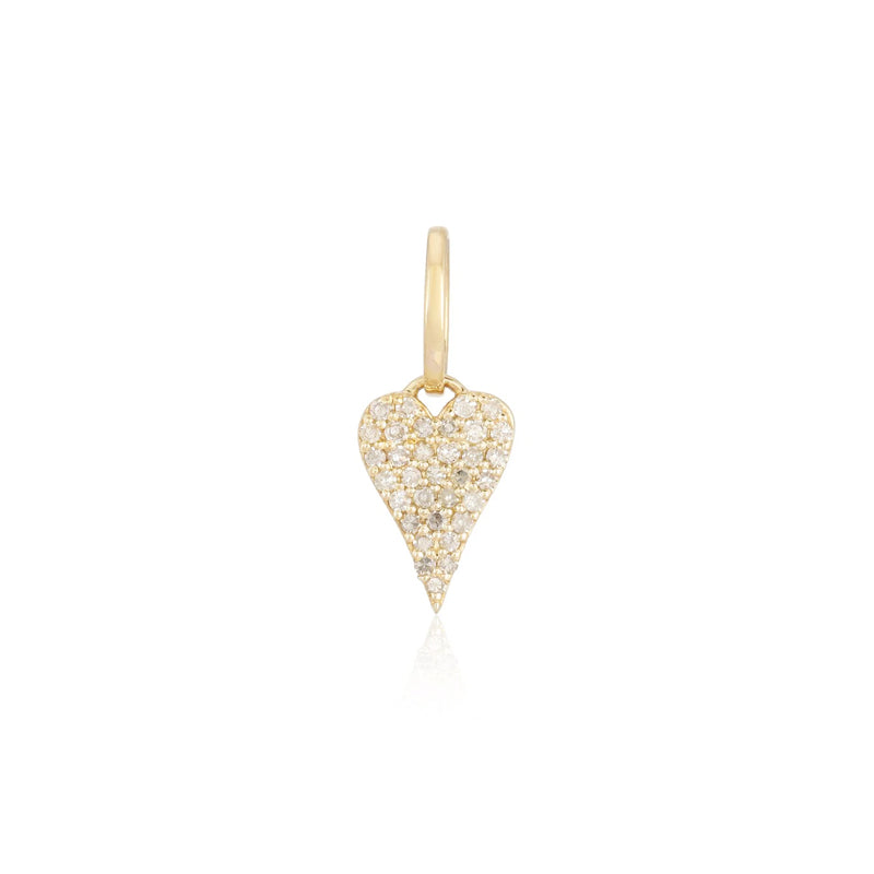 Mommy and Me Pave Diamond Heart Necklace Set