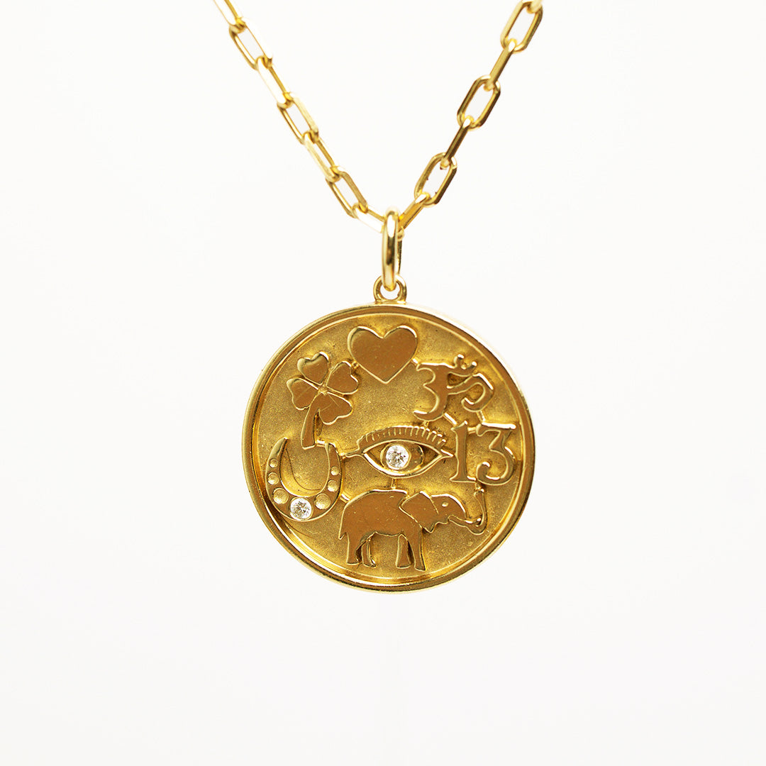 Gold Lucky Charm Pendant