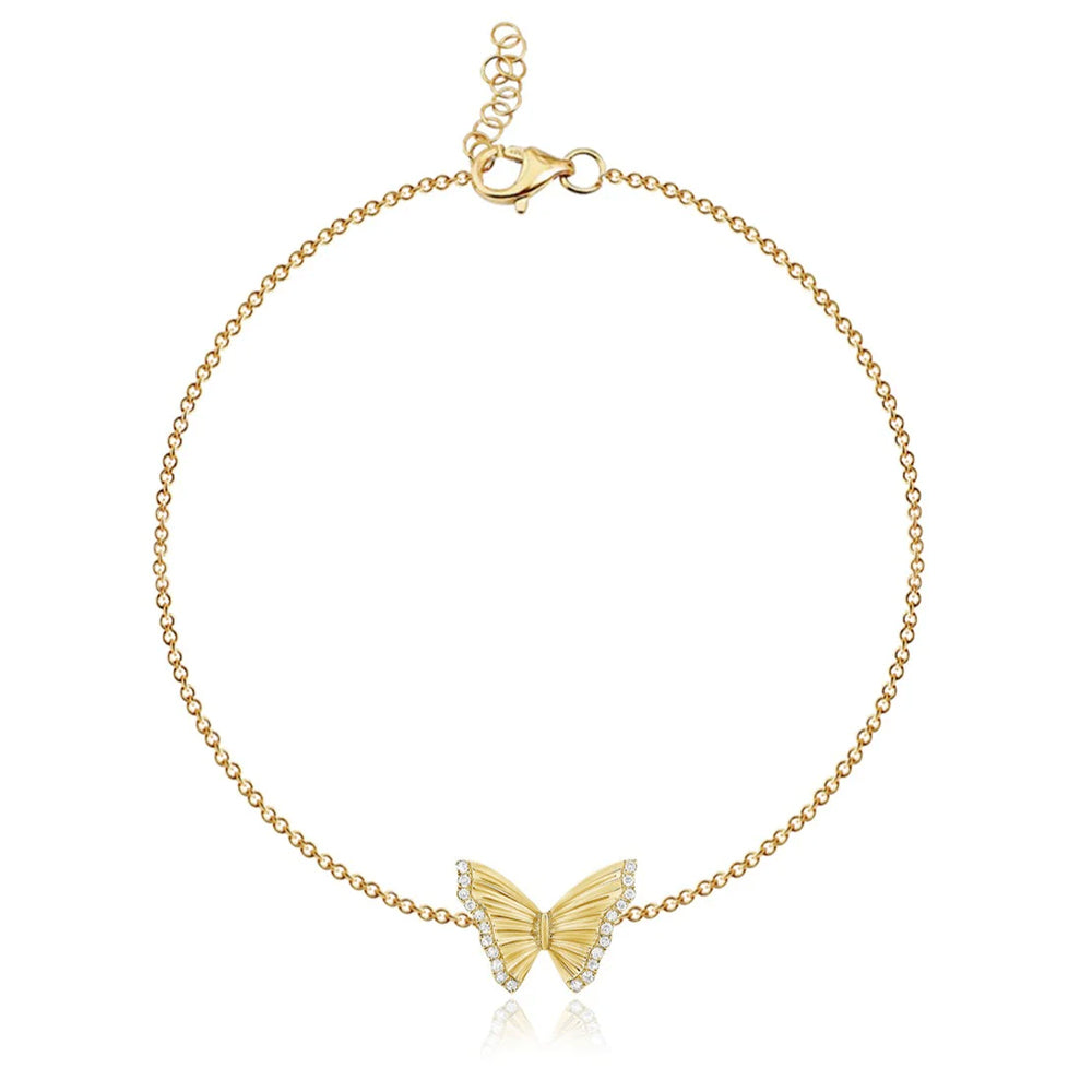 Mommy & Me Striped Butterfly Pave Set